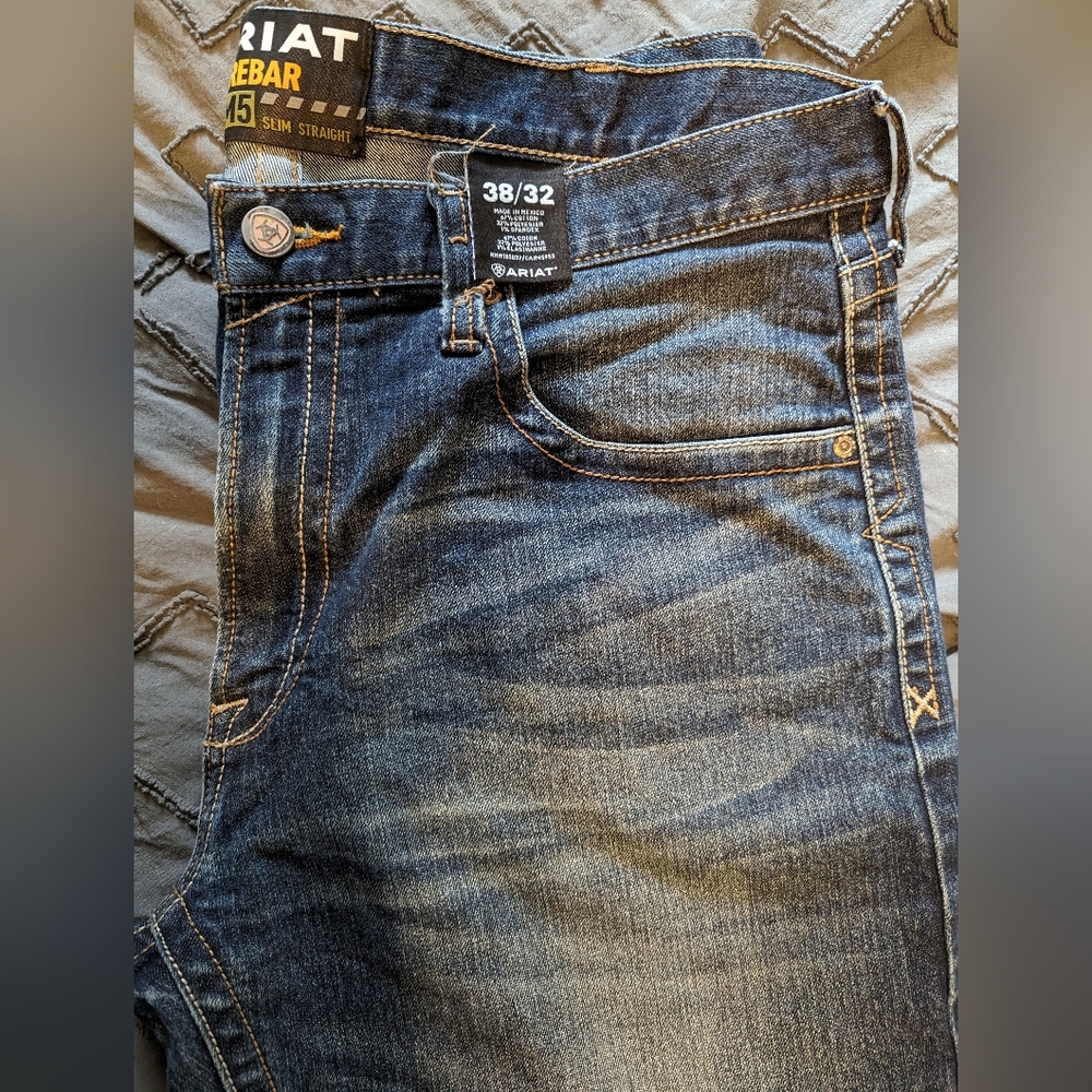 Men's Ariat Rebar Slim Straight Jean
